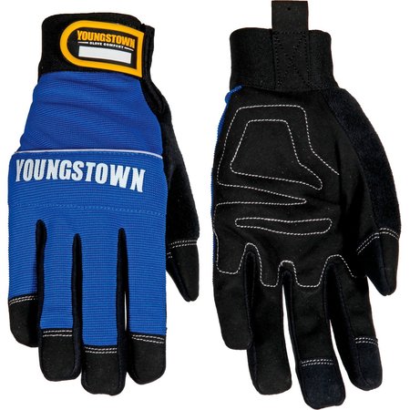 YOUNGSTOWN GLOVE High Dexterity Gloves, L, Blue, Synthetic Suede 06-3020-60-L